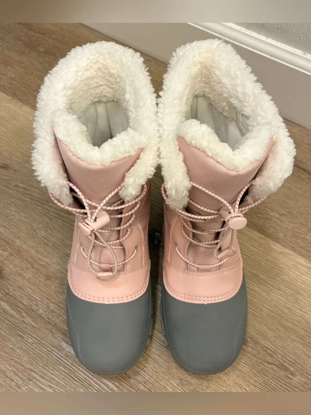 All in Motion Kids' Skylar Waterproof Snow Boots In Blush Pink Size 5 New No Box